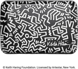Ögon Designs Stockholm V2.0 Aluminium Creditcardhouder - Keith Haring - Zwart-Wit