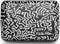 Ögon Designs Stockholm V2.0 Aluminium Creditcardhouder - Keith Haring - Zwart-Wit