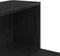 vidaXL - Wandhoekplank - Zwart - Eiken - 36,5x36,5x140 - cm - Bewerkt - Hout