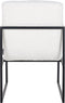 Richmond Stoel Lizzy White Bouclé / Black