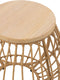J-Line bijzettafel Mand Buiten - rotan/hout - naturel