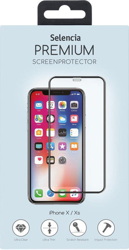 Selencia Screenprotector Geschikt voor iPhone Xs / X Tempered Glass - Selencia Gehard Glas Premium Screenprotector