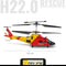Mondo Motors - Remote -gecontroleerde helikopter - UltraDrone H22 Rescue - Lengte 22cm