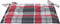 vidaXL - Tuinstoelkussens - 4 - st - 50x50x3 - cm - oxford - stof - ruitpatroon - rood