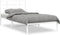 vidaXL - Bedframe - met - hoofdbord - metaal - wit - 100x190 - cm