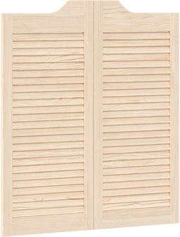 vidaXL - Draaideuren - louvredesign - 1-paar - 90x80 - cm - massief - grenenhout