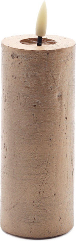 led kaars metallic champagne 12,5x5cm