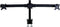 Neomounts FPMA-D700D3 - Monitorarm 3 schermen - 10-27 inch - 0-8 kg/scherm - zwart