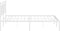 vidaXL - Bedframe - met - hoofdbord - metaal - wit - 160x200 - cm