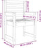 vidaXL - Tuinstoelen - 2 - st - 60x48x91 - cm - massief - grenenhout - grijs