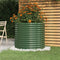 vidaXL - Plantenbak - 80x80x68 - cm - gepoedercoat - staal - groen