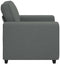 vidaXL - Fauteuil - 60 - cm - stof - donkergrijs