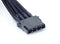 Silverstone SST-PP06B-3PER10F - Kabel - 3 x 4pin aansluiting - Zwart