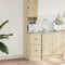 vidaXL - Keukenkast - 35x50x180 - cm - bewerkt - hout - sonoma - eikenkleurig
