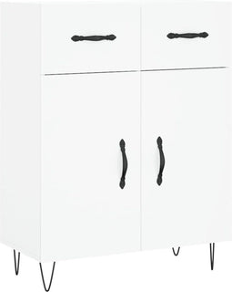 vidaXL - Dressoir - 69,5x34x90 - cm - bewerkt - hout - wit