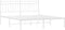 vidaXL - Bedframe - met - hoofdbord - metaal - wit - 150x200 - cm
