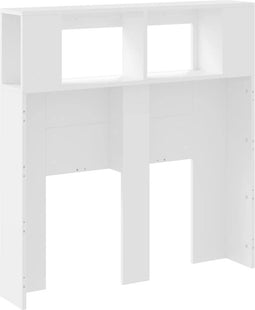 Hoofdeinde met LED 100x18,5x103,5 cm bewerkt hout