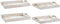 Set van trays DKD Home Decor Vaas Gouden Multicolour 40 x 30 x 6 cm Scandinavisch (2 Stuks)