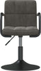 vidaXL - Eetkamerstoelen - draaibaar - 2 - st - fluweel - donkergrijs