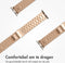 imoshion Stalen bandje - Geschikt voor Apple Watch 1, 2, 3, 4, 5, 6, 7, 8, 9, 10, SE, Ultra (2) - 44/45/46/49 mm - Rosé goud - One Size