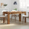 vidaXL - Eettafel - 140x74,5x76 - cm - bewerkt - hout - oud - houtkleurig