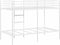 vidaXL - Stapelbed - zonder - matras - 100x200 - cm - staal - wit