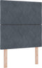 vidaXL - Hoofdbord - met - Diamant - Blokken - Ontwerp - Donkergrijs - 80 - cm - Velvet