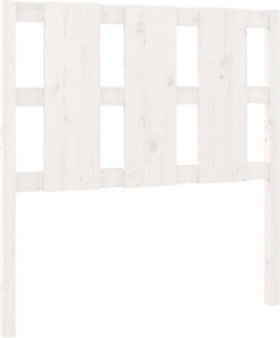 vidaXL - Hoofdbord - 105,5x4x100 - cm - massief - grenenhout - wit