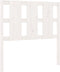 vidaXL - Hoofdbord - 105,5x4x100 - cm - massief - grenenhout - wit
