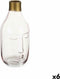 Vaas Gezicht Roze Glas 11 x 24,5 x 12 cm (6 Stuks)