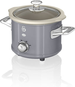 Swan Retro - Slowcooker - Grijs - 1.5 liter
