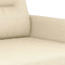 vidaXL - Tweezitsbank - 140 - cm - stof - crèmekleurig