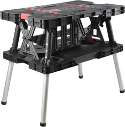 Keter Opvouwbare Werktafel - 2 lijmklemmen - 85x55x75,5cm - Zwart