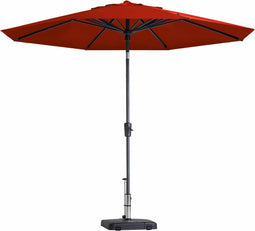 Madison - Parasol Paros II Round Brick Red - 300cm - Rood