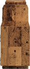 vidaXL - Wandschap - 129x18x42 - cm - bewerkt - hout - oud - houtkleurig