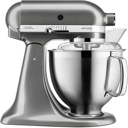 KitchenAid Artisan 5KSM185PSEMS - Keukenrobot 4,8L + 3L - 300W - Tingrijs