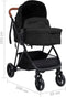 vidaXL 3-in-1 Kinderwagen - Stalen frame - Verstelbaar zitje - Antraciet zwart