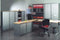 Stalen roldeurkast 135x120x43cm bladkleur Speciale Kleur framekleur Antraciet (Ral 7016)