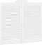 vidaXL - Draaideuren - louvredesign - 1-paar - 90x80 - cm - wit