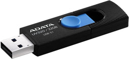 Adata UV320 - USB stick - 32GB - Zwart/Blauw