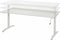 Slinger verstelbaar zit/zit bureau NLST breed 160CM diep 80 cm bladkleur Lichtgrijs framekleur Wit (RAL9010)