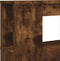 Hoofdeinde met LED 180x18,5x103,5 cm bewerkt hout gerookt eiken