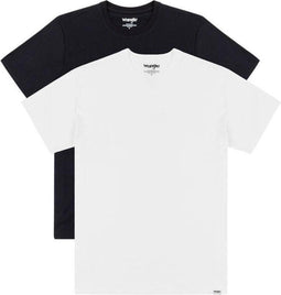 Wrangler 2PACK TEE CREWNECK - Katoen - Korte mouw - Zwart en wit (2 stuks)