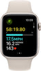 Apple Watch SE (2023) - Smartwatch - GPS + Cellular - 44mm - Zilver (Beige)