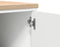vidaXL - Garagekast - 40x51x85 - cm - massief - grenenhout - wit
