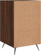 vidaXL - Nachtkastje - 40x40x66 - cm - bewerkt - hout - bruin - eikenkleur