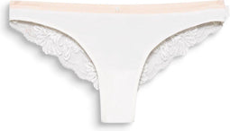 Esprit Mackay - Hipster slip - Zijdeachtige materiaalmix met gebloemd kant - Gebroken wit