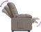vidaXL Leunstoel stof taupe