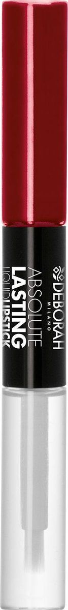 Deborah Milano Absolute Lasting Liquid Lipstick - 19 Burgundy - Duo lippenstift langhoudend - Donker Rood