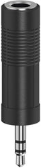 Hama 00205196 - Audio Jack Adapter - 3.5mm naar 6.35mm - Zwart